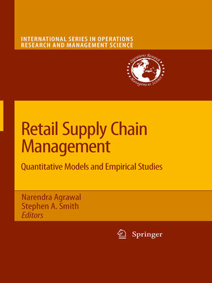 cover image of Retail Supply Chain Management